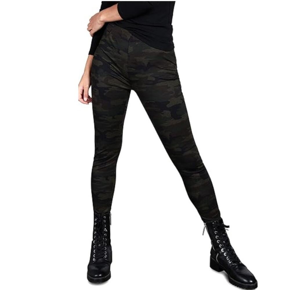 Sanctuary Runway Camo Legging Pants Womens Medium Green Pocket Hunting Outdoor